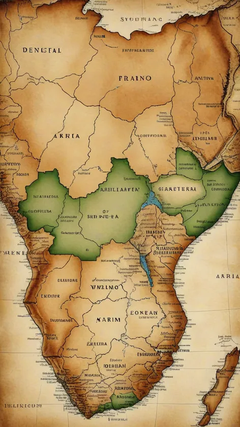 map of southern africa