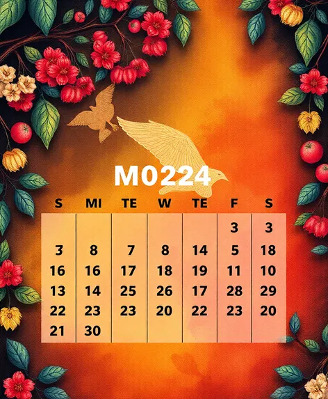 calendar for march 2024