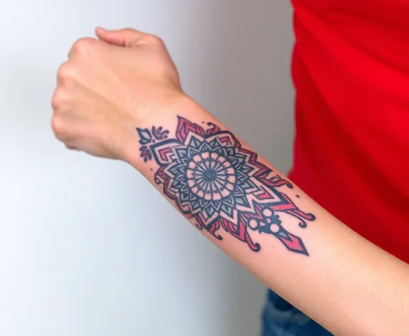 forearm pattern tattoo