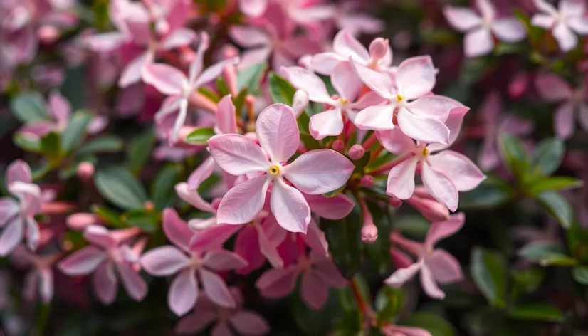 pink jasmine plant