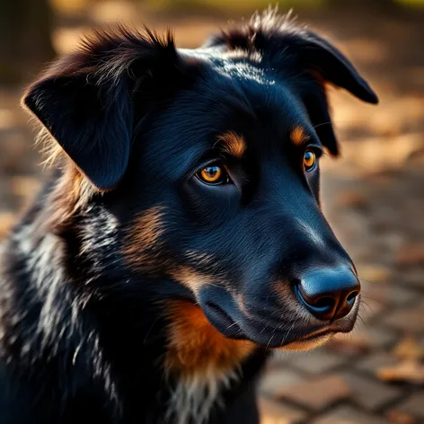 black and brown dog