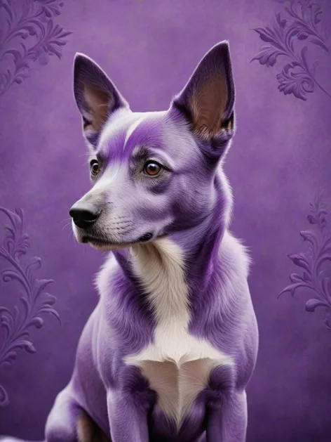 purple dog