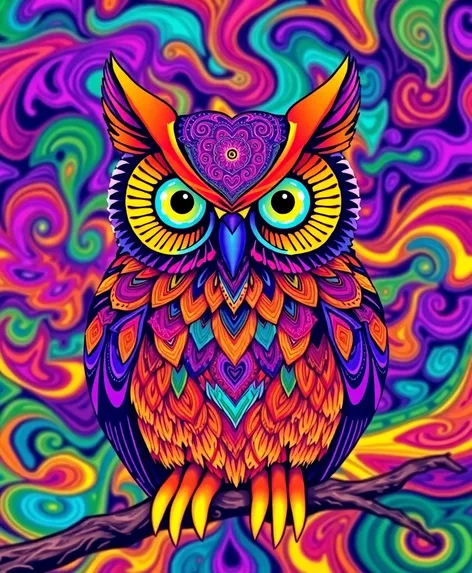 owl psychedelic