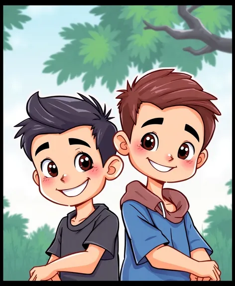 twin brothers cartoon