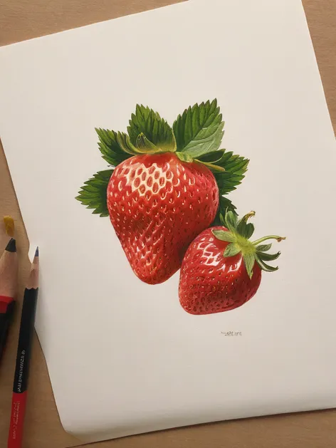 strawberry drawing