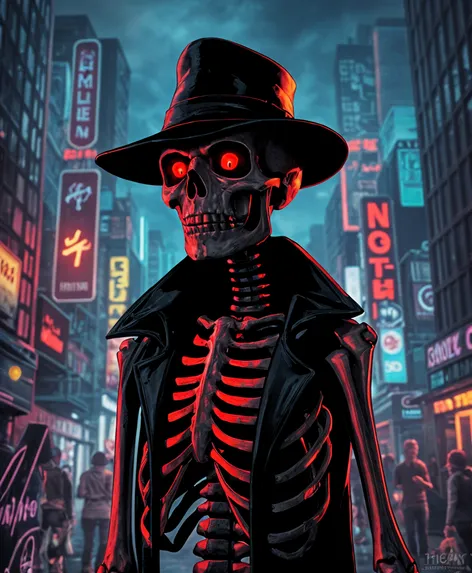 gangster skeleton wallpaper