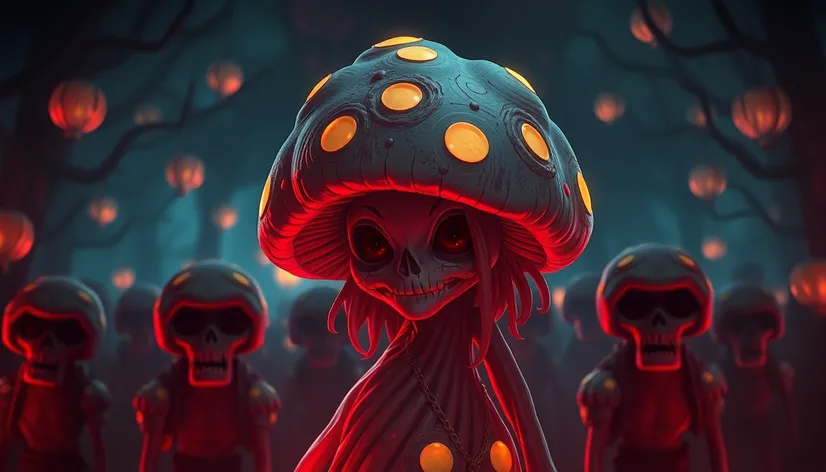 mushroom lady horror video