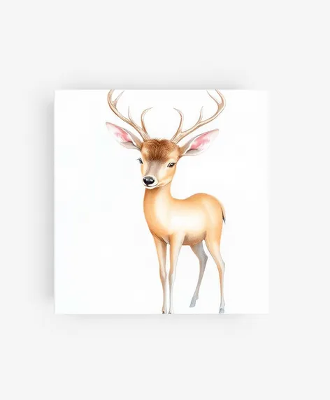 canvas deer painting