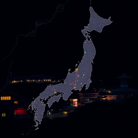 map of japan with