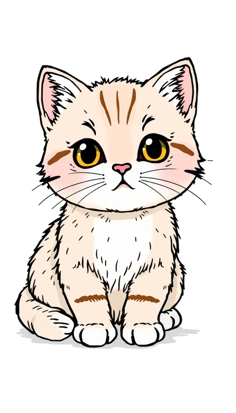 kitty coloring page