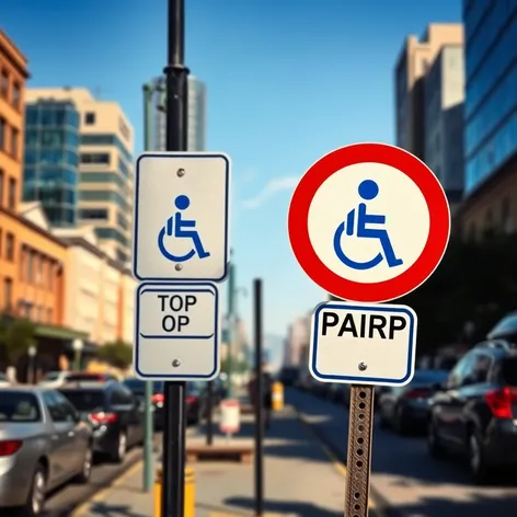 parking handicap signs