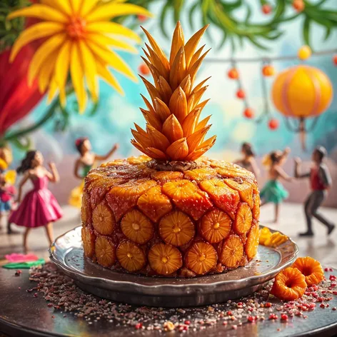 Pineapple upside down dancing