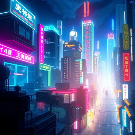 cyberpunk style anime