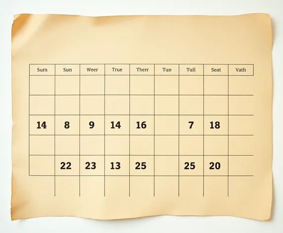 wall tearaway calendar