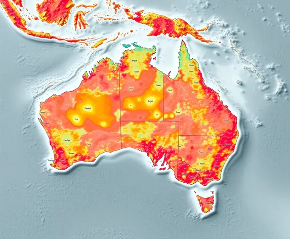 australia population density map