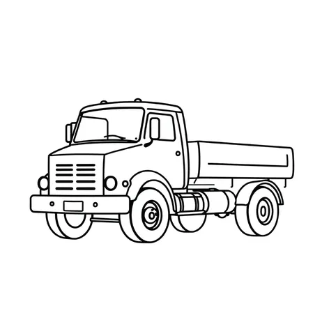 truck drawing easy