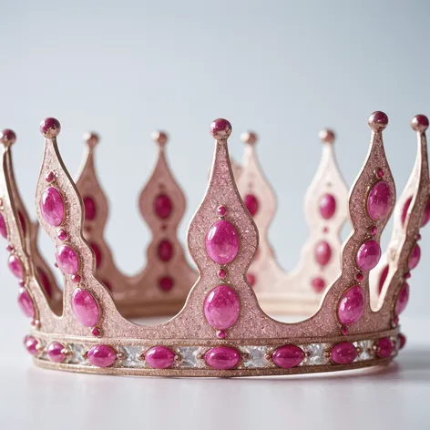 huge pink detailed crown