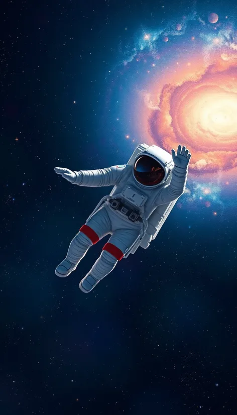 astronaut floating in space