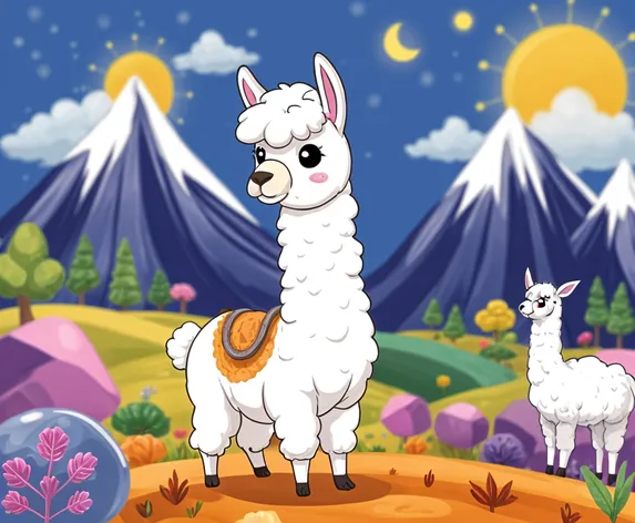 alpaca cartoon