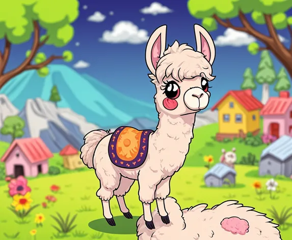 alpaca cartoon