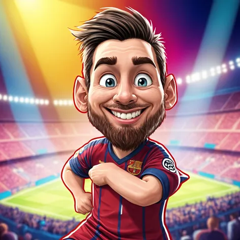 messi cartoon