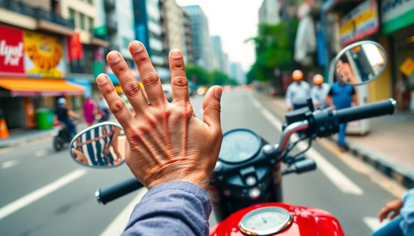 motorbike hand signals