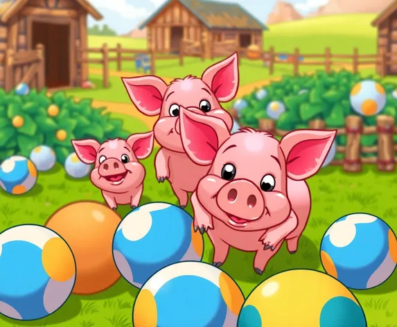 pigs with balls