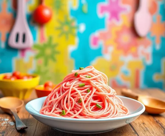 pink noodles