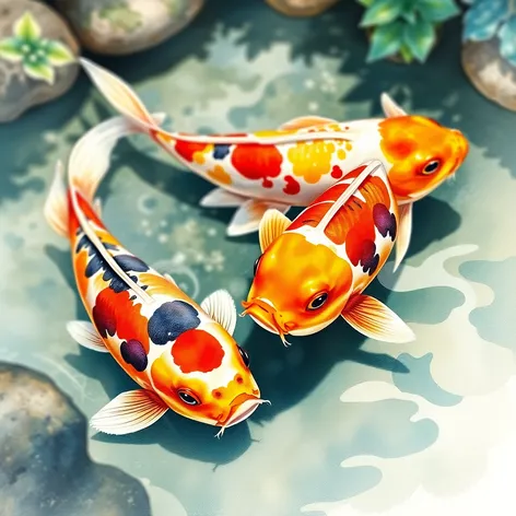 koi fish artwork