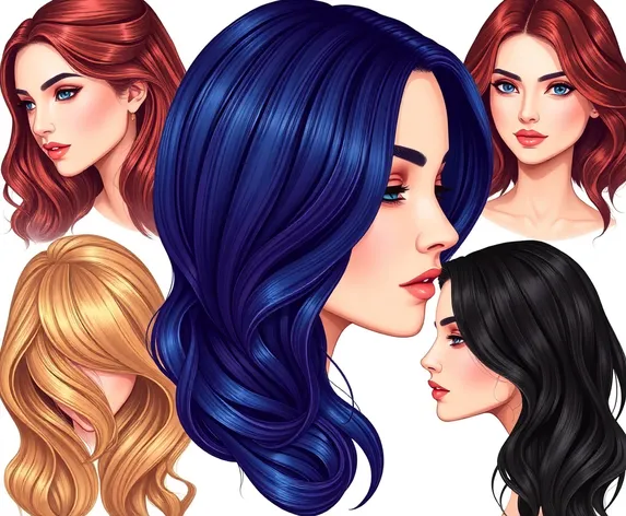 women hairstyles drawing