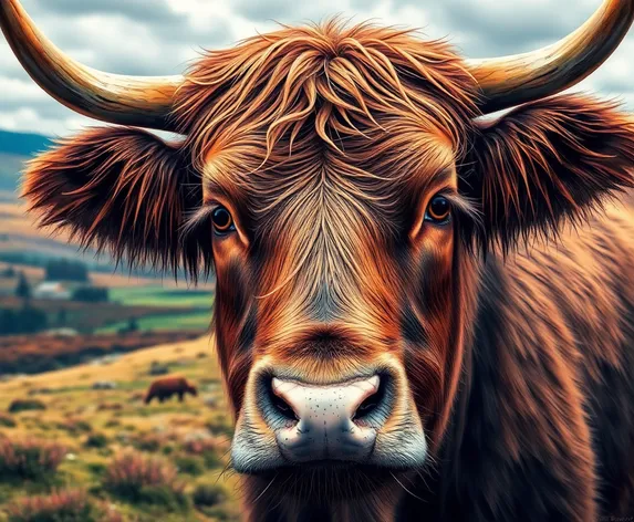 highland cow eyes