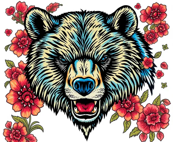 bear tattoo drawings