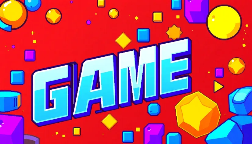 pixel game banner png