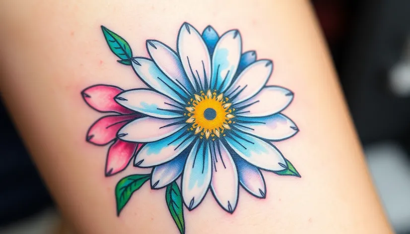 flower tattoo daisy