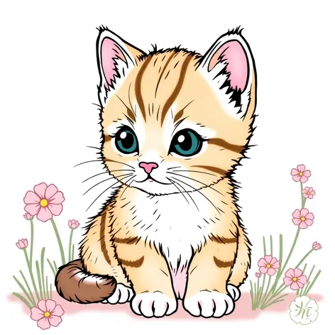 kitten coloring pages printable