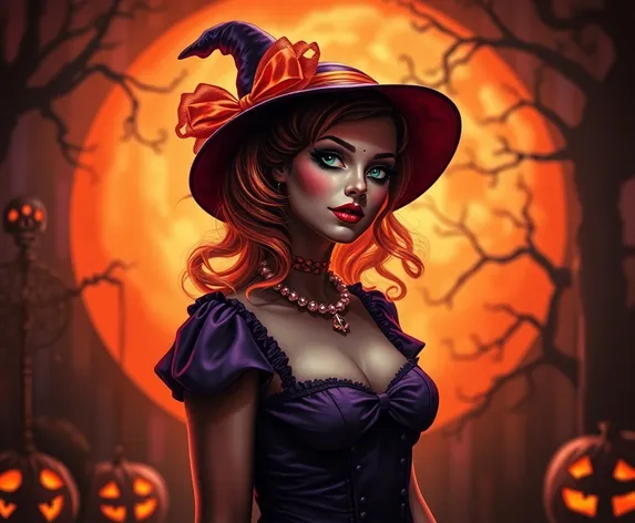 halloween pin up vintage