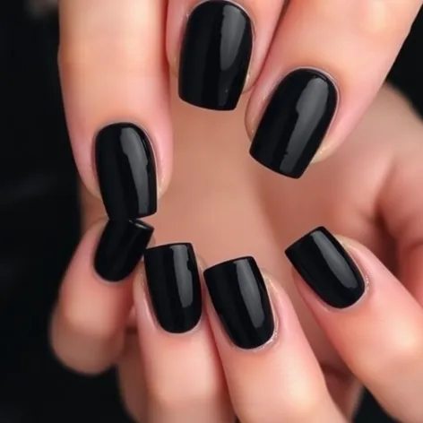 black french tip nail