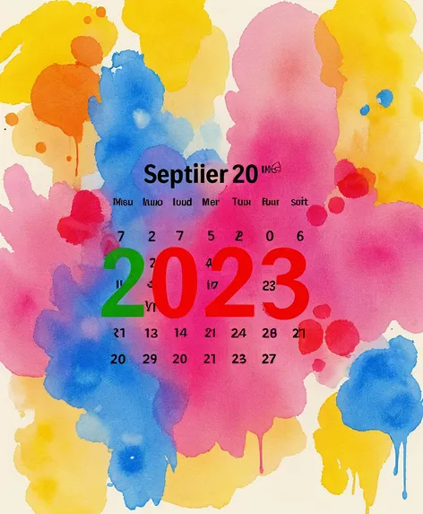 calendar sept 2023