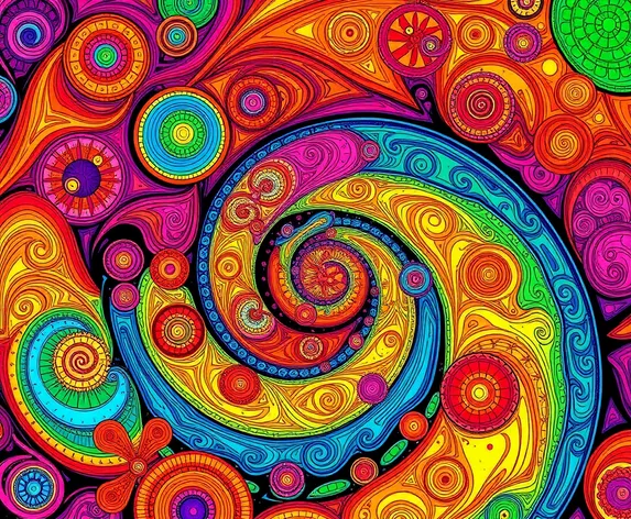 spiral bubbles zentangles