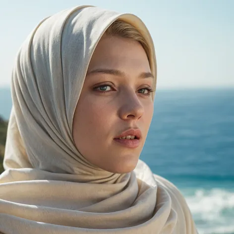 Lea Seydoux with hijab