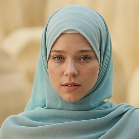 Lea Seydoux with hijab