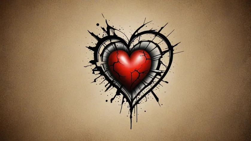 broken heart tattoo ideas