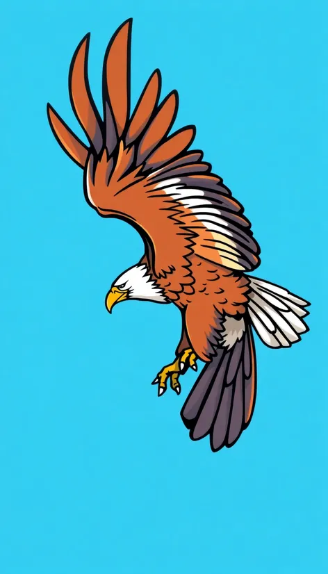 cartoon of an eagle