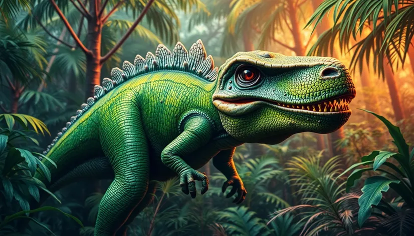 green dino