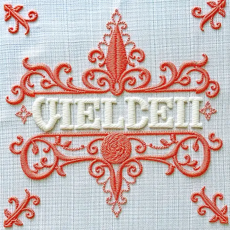 embroidery font