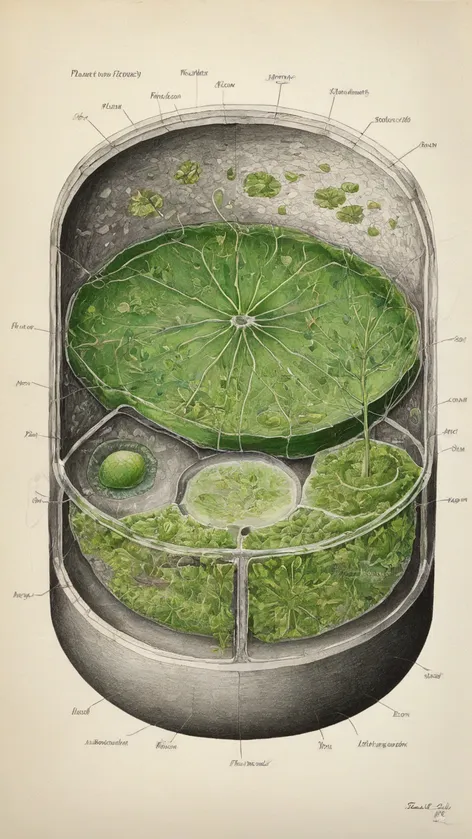 plant cell drawing