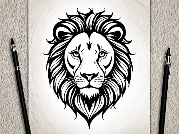 simple lion tattoo