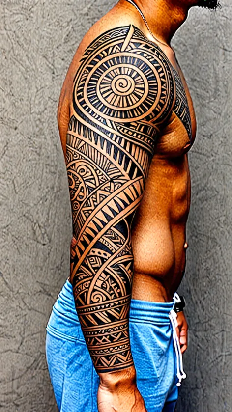 polynesian tattoo sleeve