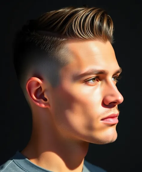 male haircut low fade