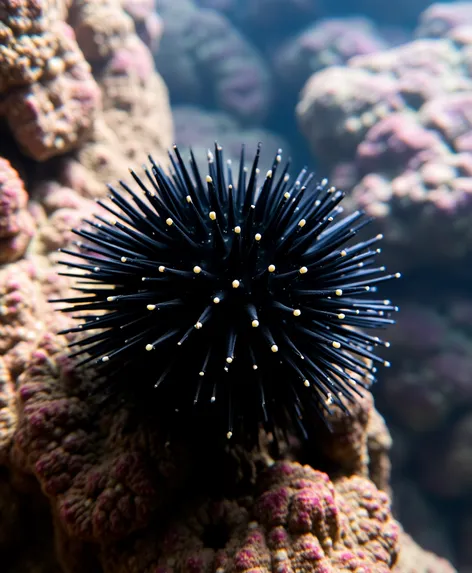 black sea urchin